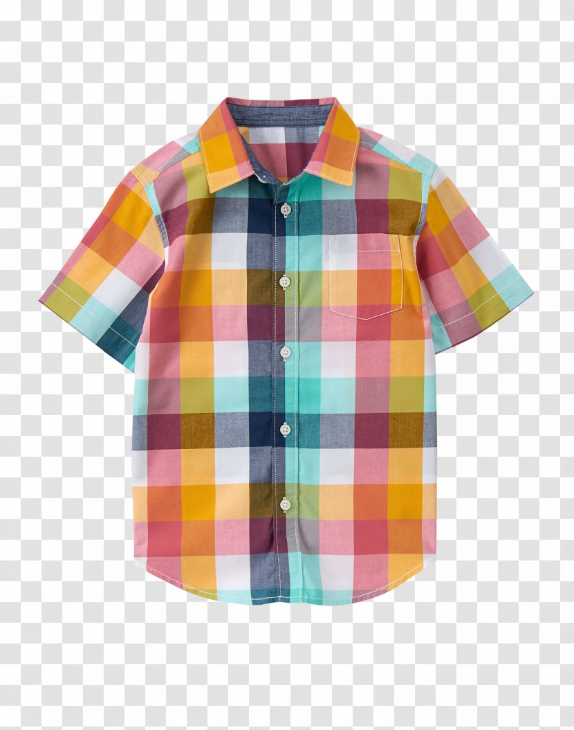 Blouse Sleeve Boy Collar Toddler - Plaid Shirt Transparent PNG