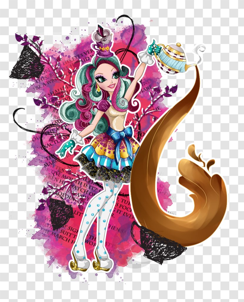 Ever After High Fan Art The Mad Hatter Drawing - Tea Posters Transparent PNG