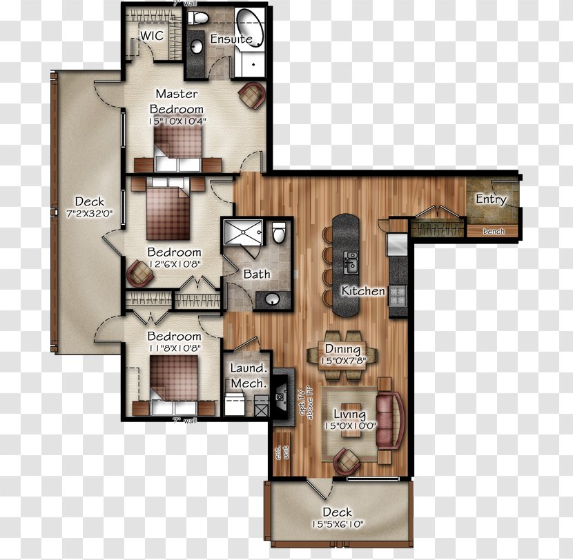 Rundle Cliffs Luxury Mountain Lodge Floor Plan Furniture House - Drawing Transparent PNG