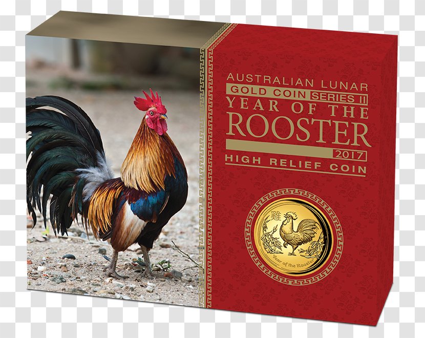 Perth Mint Rooster Proof Coinage Australian Lunar Silver Coin - Year Of The Transparent PNG