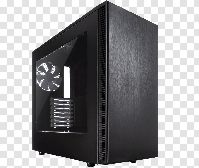 Computer Cases & Housings Power Supply Unit Fractal Design MicroATX - Component - Window Transparent PNG