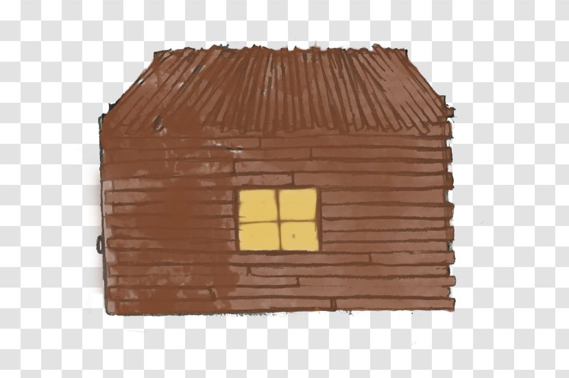 The Three Little Pigs House Domestic Pig Wood Stain - Gray Wolf Transparent PNG