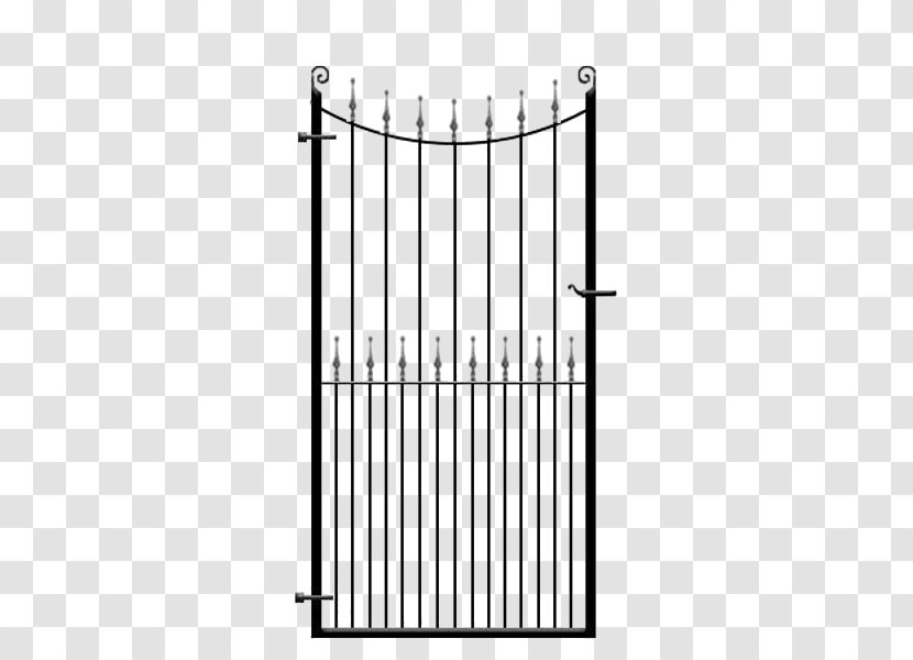 Gate Wrought Iron Fence Steel Railing Transparent PNG