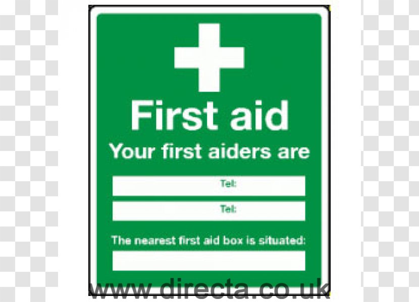 First Aid Supplies Kits Room Health And Safety Executive - Sign - Box Ring Transparent PNG