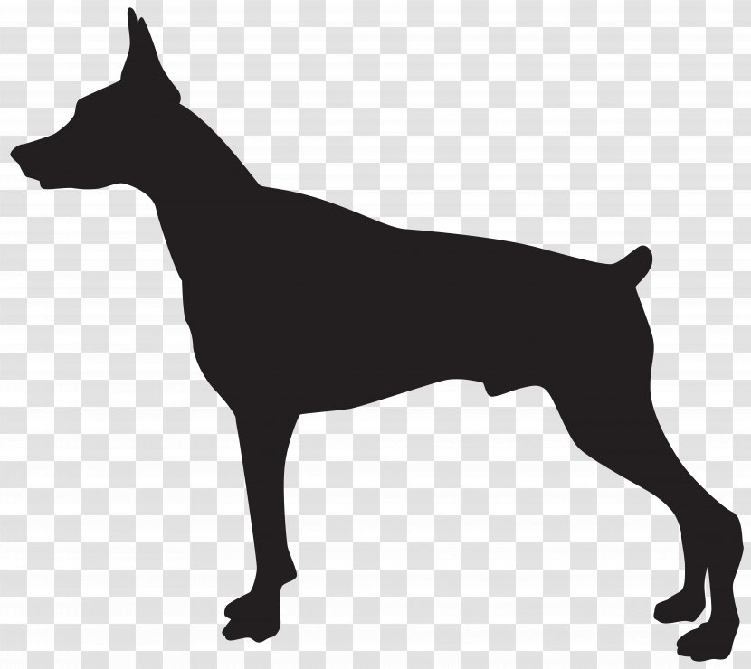 Rottweiler German Shepherd Guard Dog Puppy Purebred - Doberman Silhouette Transparent Clip Art Image Transparent PNG