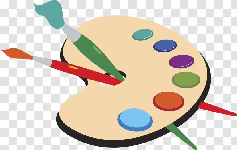 Palette Artist Painting Brush - Watercolor - Paint Transparent PNG