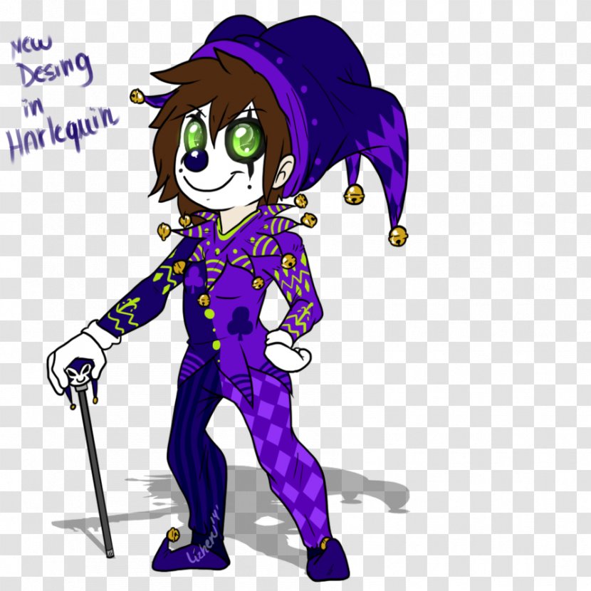 Fan Art DeviantArt - Purple - Harlequin Transparent PNG