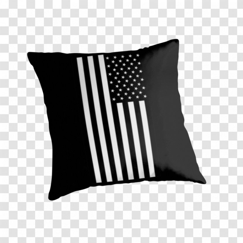 Chandelier Koltuk Cushion Throw Pillows Chair - Black And White American Flag Transparent PNG