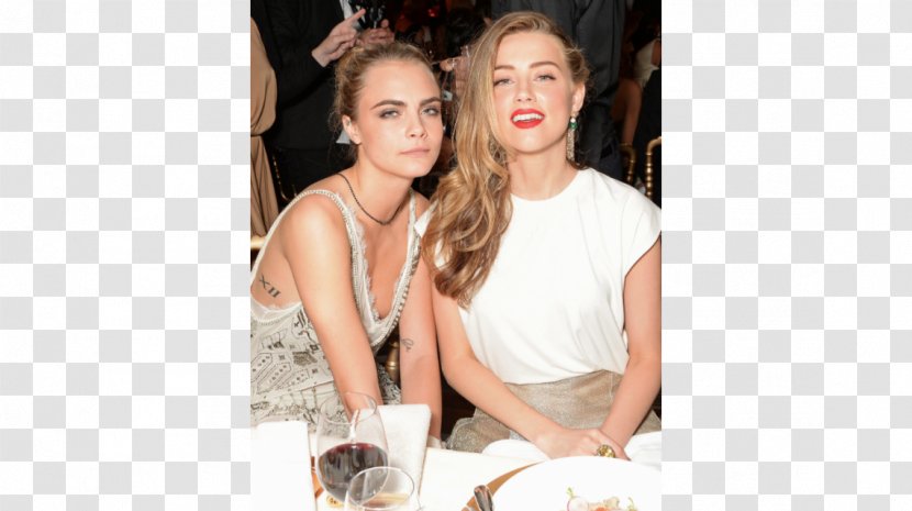 Amber Heard Model Actor Female Divorce - Frame - Cara Delevingne Transparent PNG