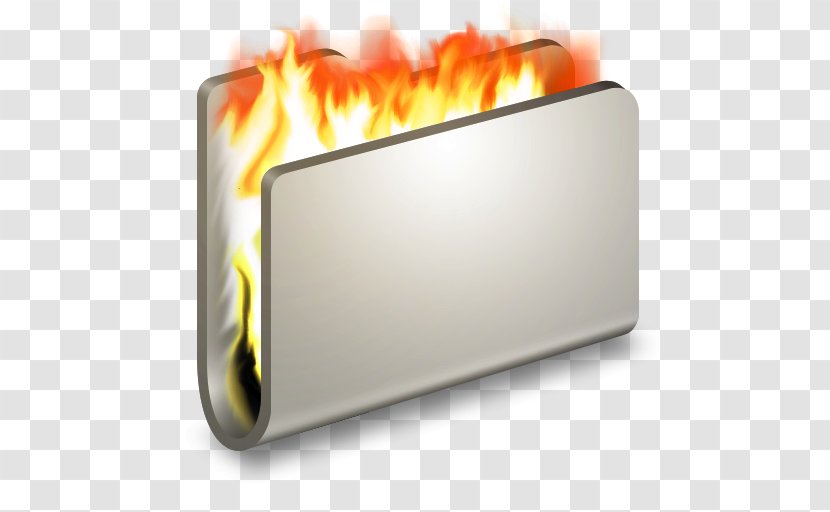 Orange Heat Rectangle - Burn Metal Folder Transparent PNG