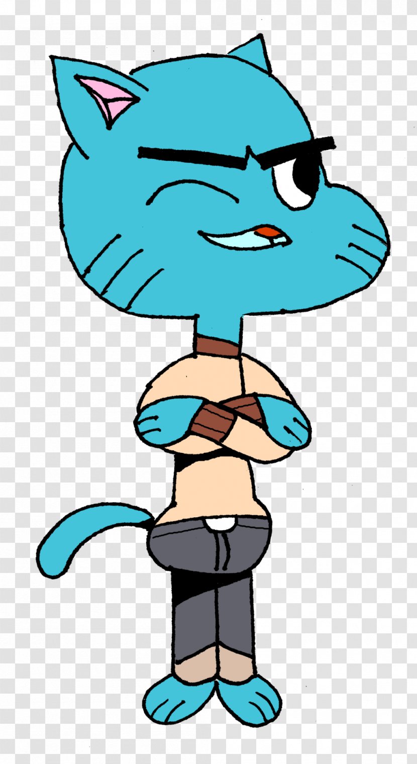 Gumball Watterson Nicole Cartoon Network Television Show - Line Art Transparent PNG