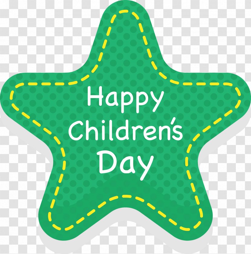 Childrens Day Happiness - Artworks - Green Star Children's LOGO Transparent PNG