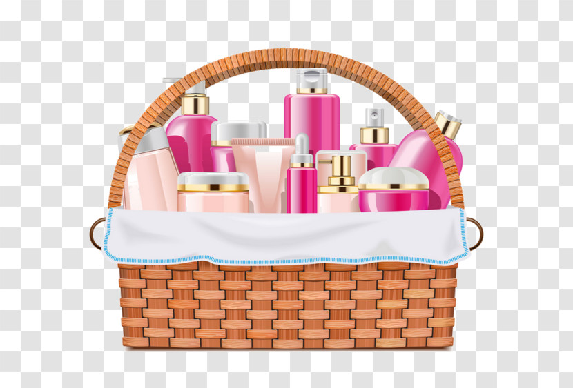 Pink Picnic Basket Hamper Basket Home Accessories Transparent PNG