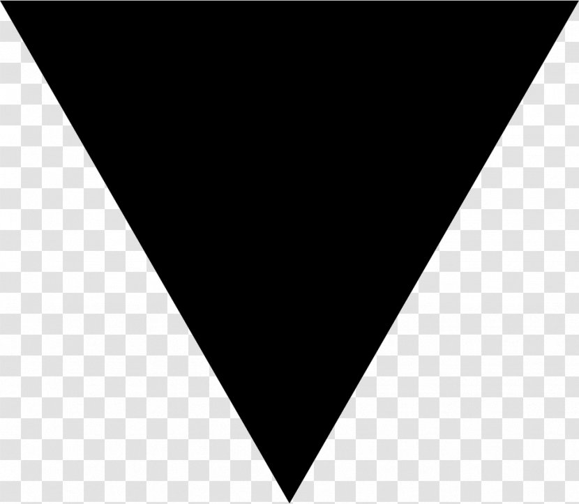 Black Triangle Arrow Clip Art - Monochrome Photography - TRIANGLE Transparent PNG