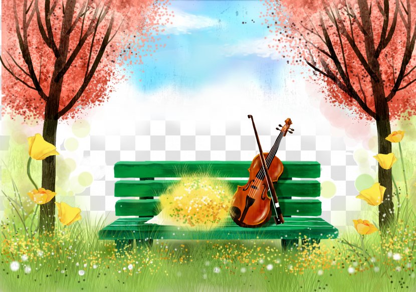 Snow White Mural Interior Design Services Bedroom Wallpaper - Animated Cartoon - Forest Violin Creative Background Transparent PNG