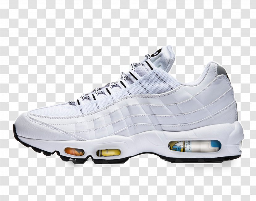 Mens Nike Air Max 95 Sneakers Shoe Calzado Deportivo - White Transparent PNG