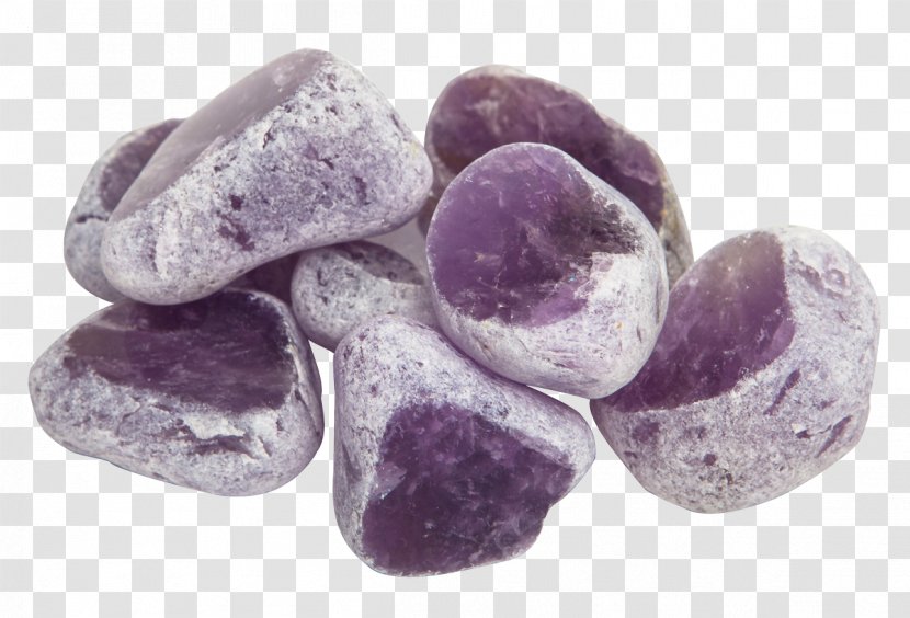 Amethyst Rose Quartz Agate Gemstone - Purple - Geode Transparent PNG