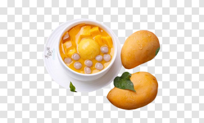 Dango Crxe8me Caramel Vegetarian Cuisine Sago Soup Dessert - Taro - Mango Made Dumplings Transparent PNG