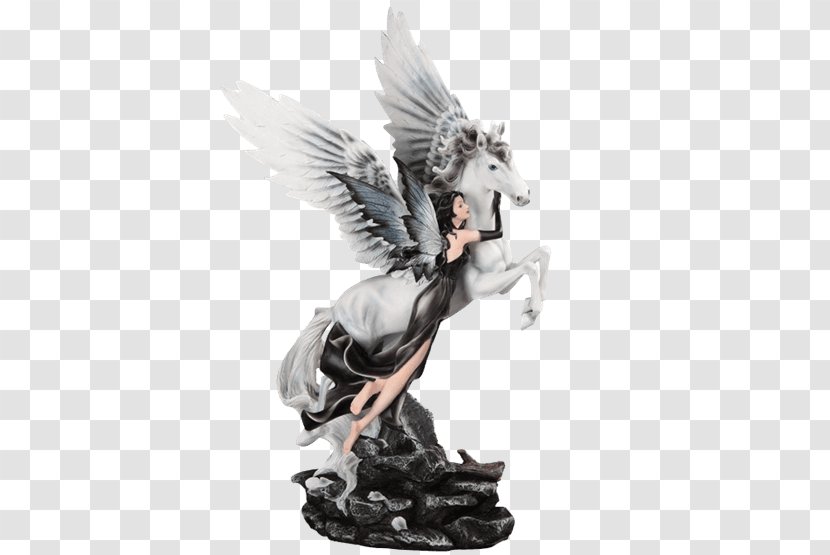Figurine Pegasus Fairy Statue Winged Unicorn - Angel Transparent PNG
