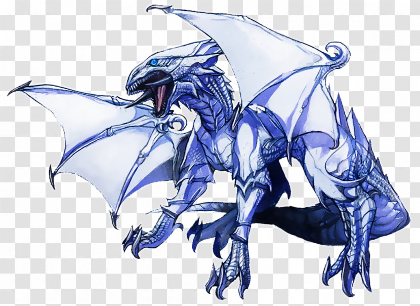 White Dragon 青眼の白龍 Yu-Gi-Oh! Legend - Silhouette - Blue Eyes Transparent PNG