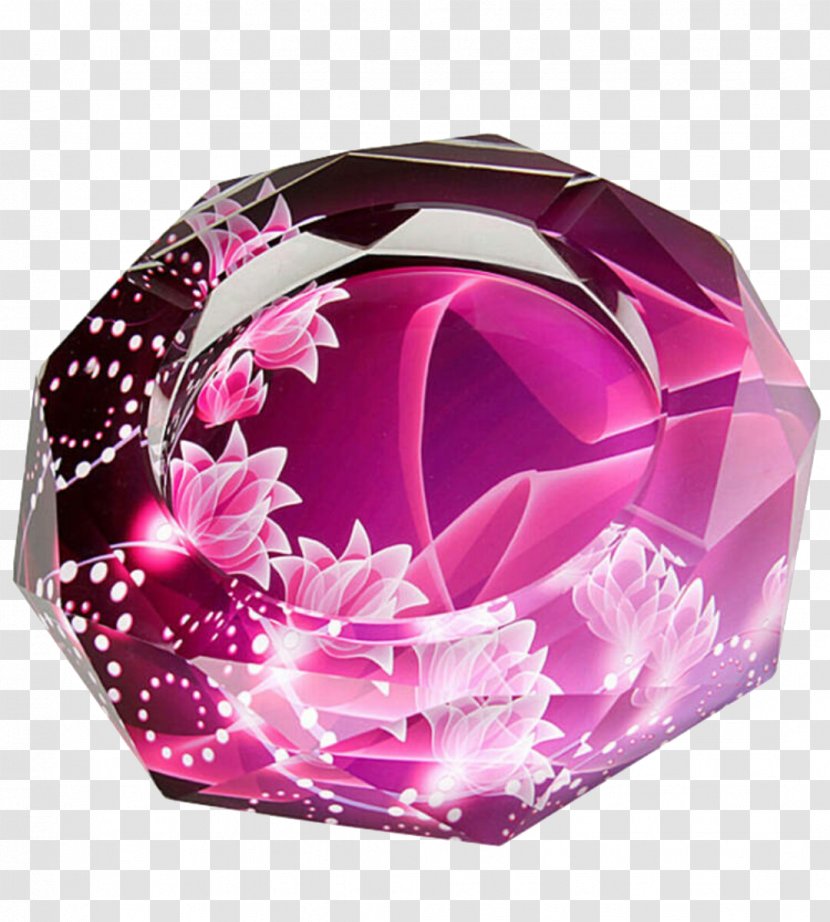 Amazon.com Ashtray Cigarette Crystal - Frame - Pink Lotus Transparent PNG