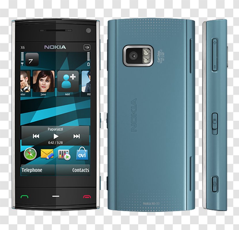 Nokia Phone Series C6-00 諾基亞 Smartphone - X6 Transparent PNG