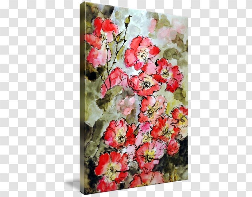 Garden Roses Floral Design Cut Flowers Watercolor Painting - Flower Bouquet - Botanical Transparent PNG