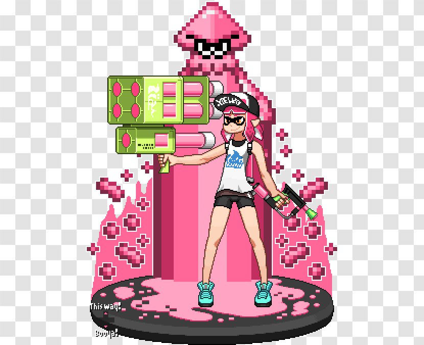 Splatoon 2 Pixel Art - Toy Transparent PNG