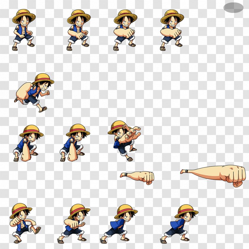 Monkey D. Luffy Shanks One Piece Treasure Cruise Sprite - Toy Transparent PNG