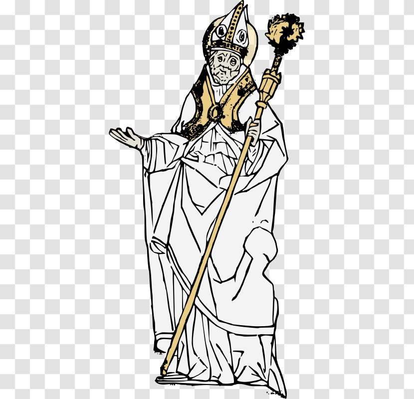 Pope Vector Graphics Clip Art Drawing - Prophet - Catholic Bishop Transparent PNG