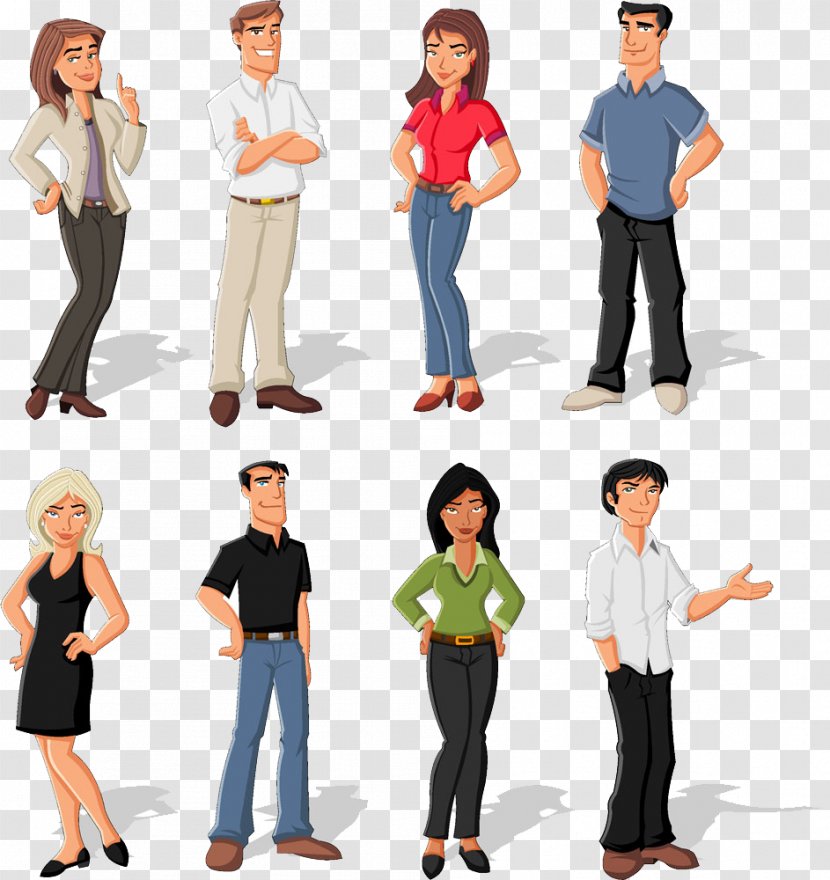 Businessperson Cartoon Drawing Illustration - Tree - Men And Women Transparent PNG