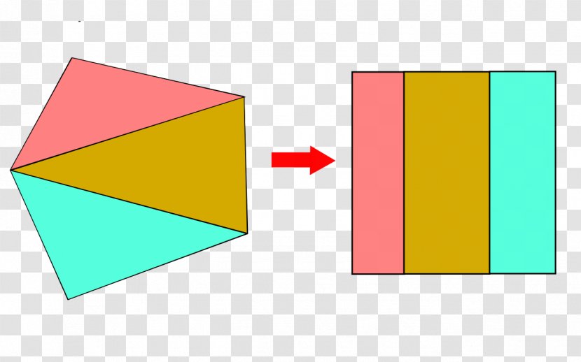Dissection Puzzle Square Triangle Shape Rectangle - Rect Transparent PNG