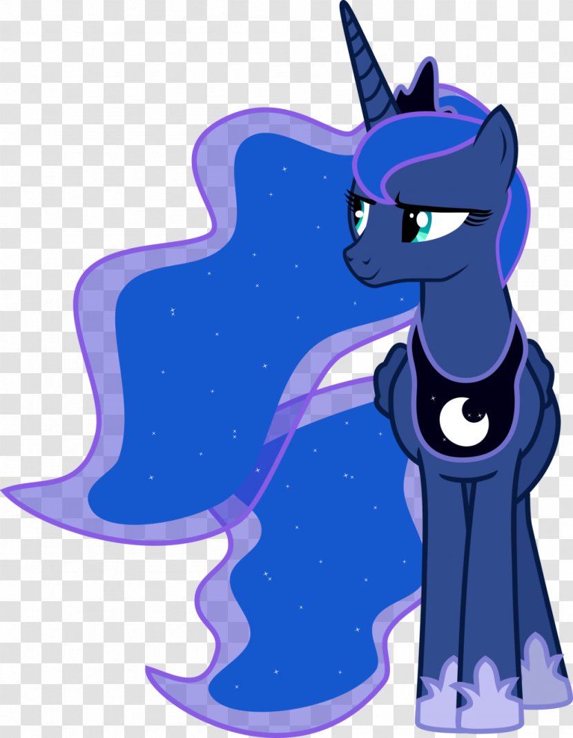 Princess Luna Pony Celestia DeviantArt - Electric Blue - Moon Transparent PNG