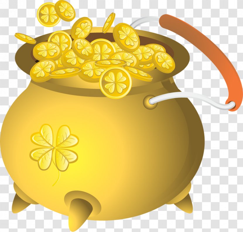 Cartoon Icon - Food - Vector Clover Gold Transparent PNG