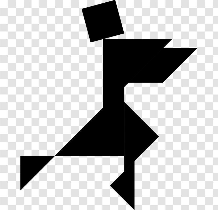 Tangram Puzzle Game Clip Art - Logo - Symbol Transparent PNG