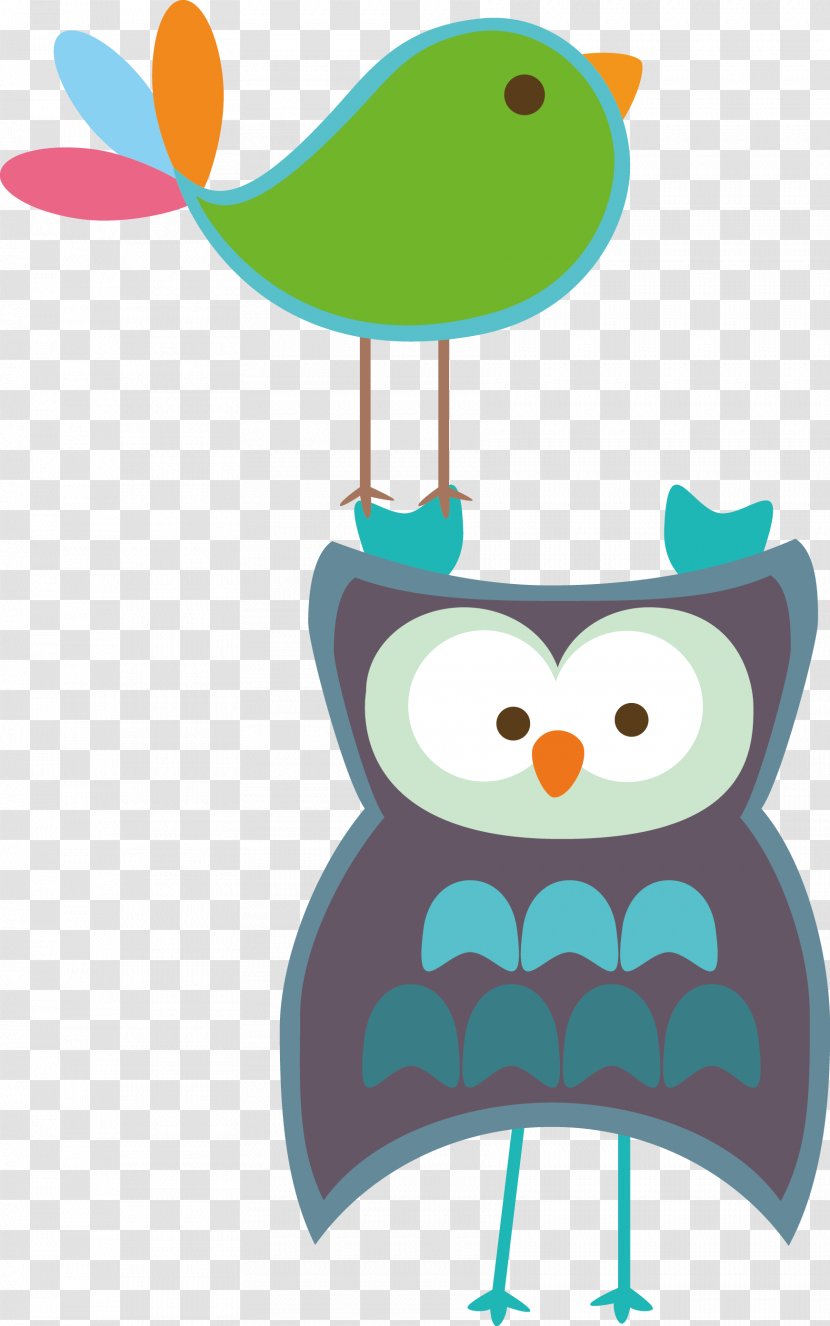 Owl Bird Illustration - Cartoon - Vector Transparent PNG