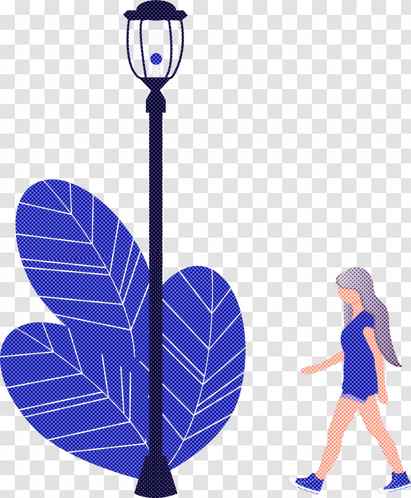 Street Light Girl Transparent PNG