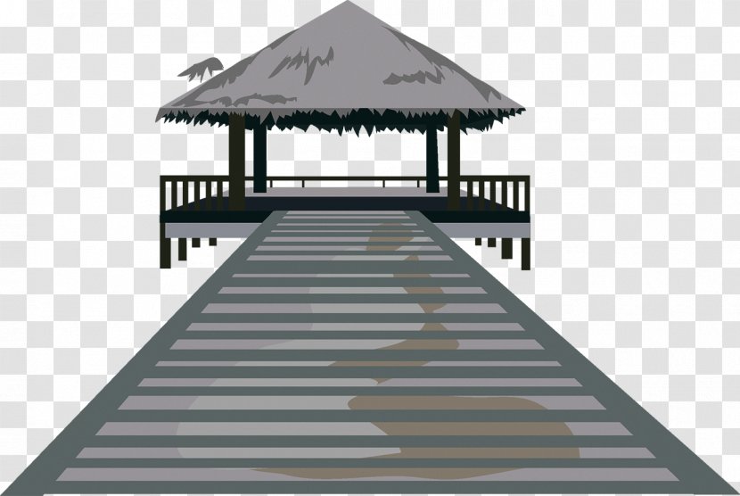 Clip Art - Roof - Retro Pier Transparent PNG