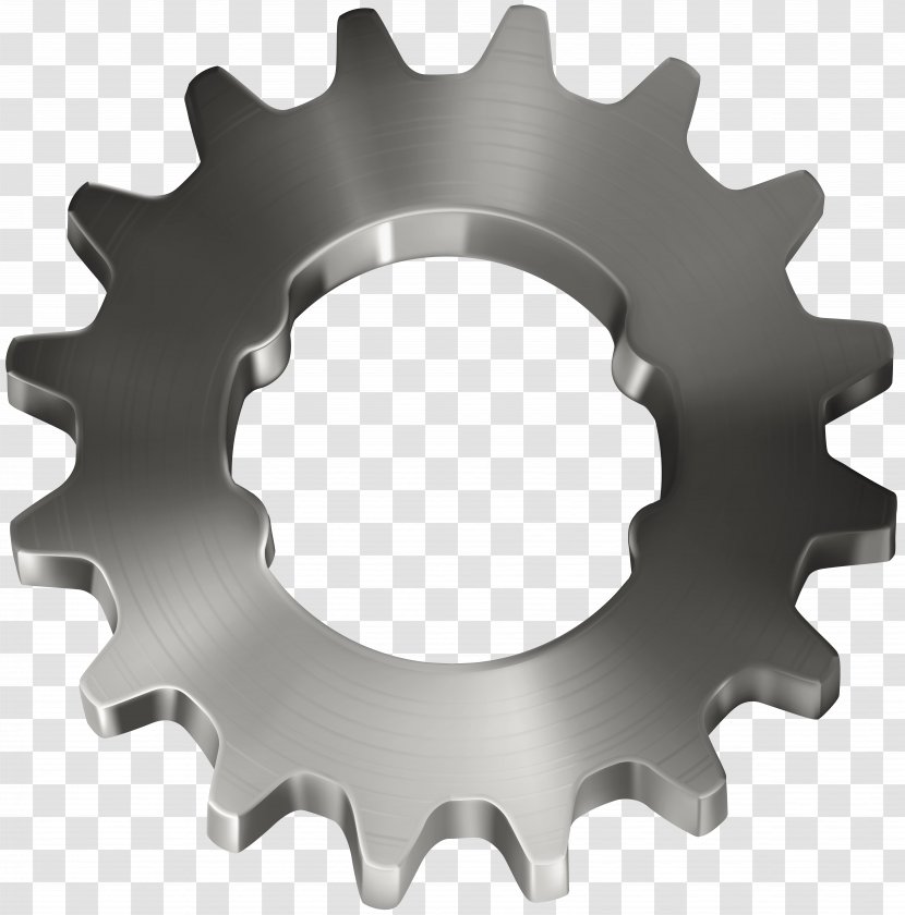 Gear Icon Machine Illustration - Symbol - Silver Transparent Clip Art Image Transparent PNG