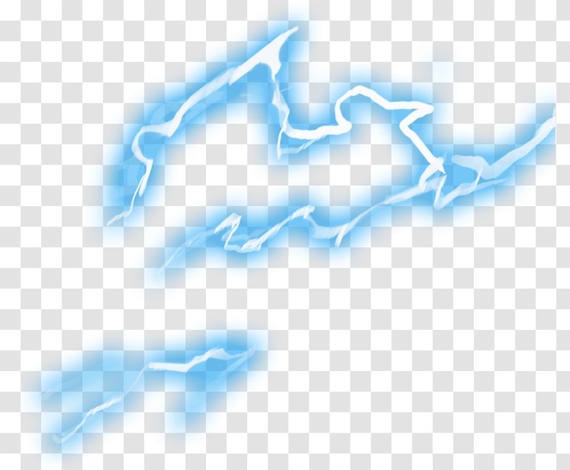 Light Icon - Sky - Blue Lightning Element Transparent PNG