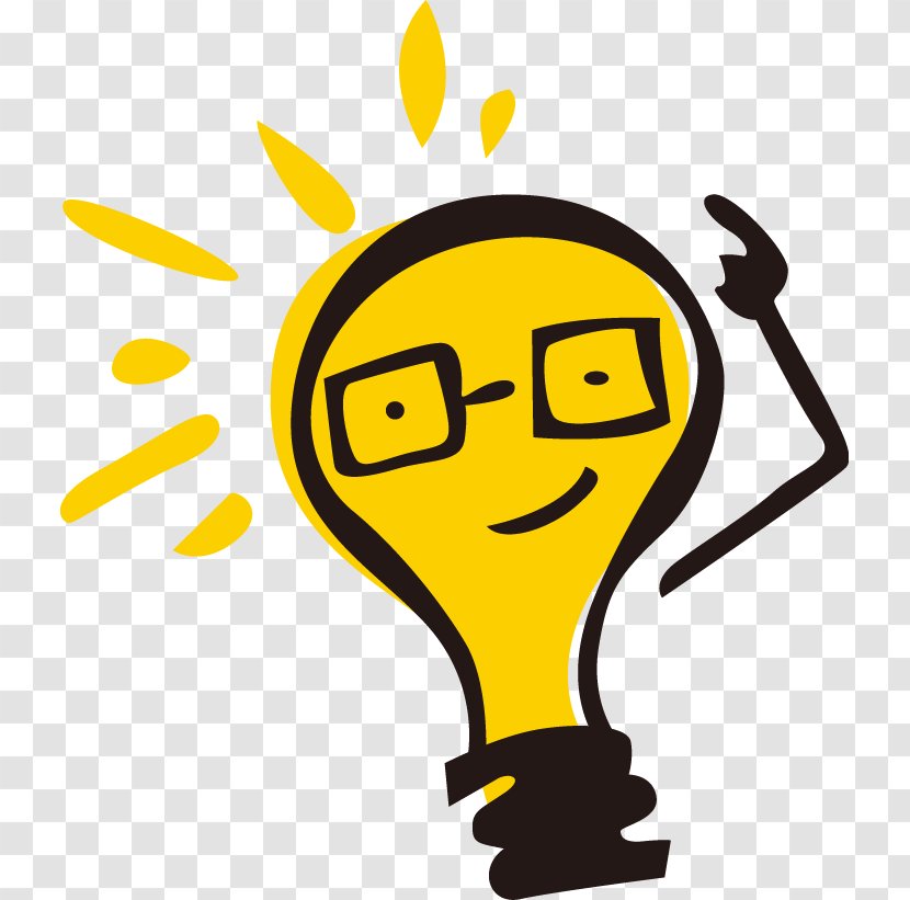 Mathematics Geometry Education Problem Shape - Smile - Creative Cute Cartoon Light Bulb Transparent PNG