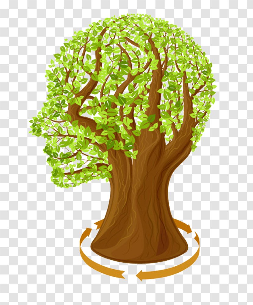 Tree Royalty-free Clip Art - Branch - Creative Human Brain Transparent PNG