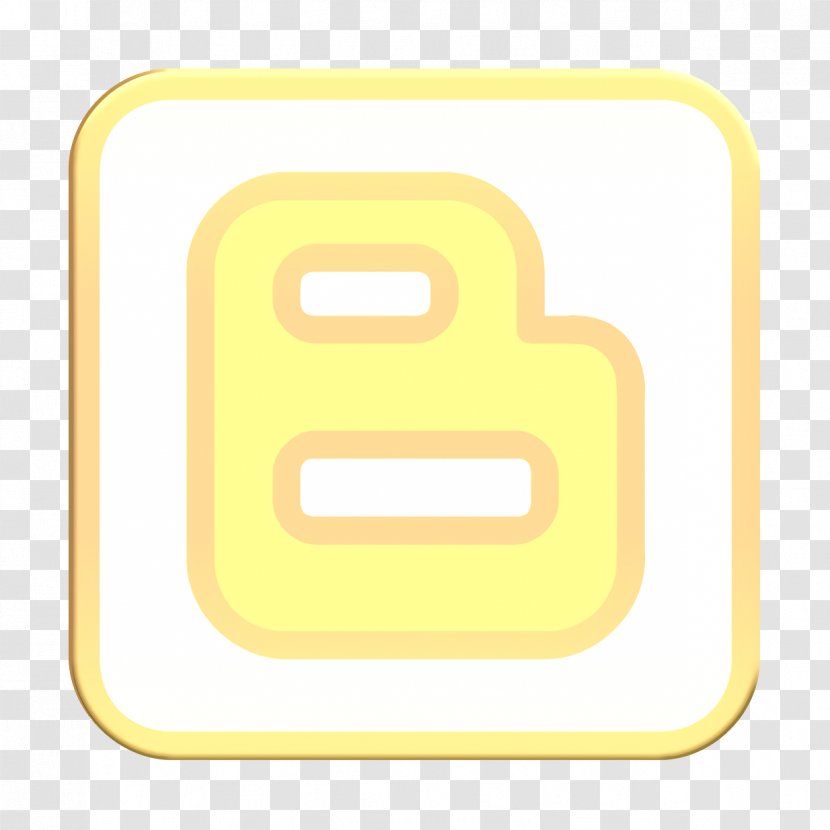 Social Media Icons Background - Yellow - Logo Rectangle Transparent PNG