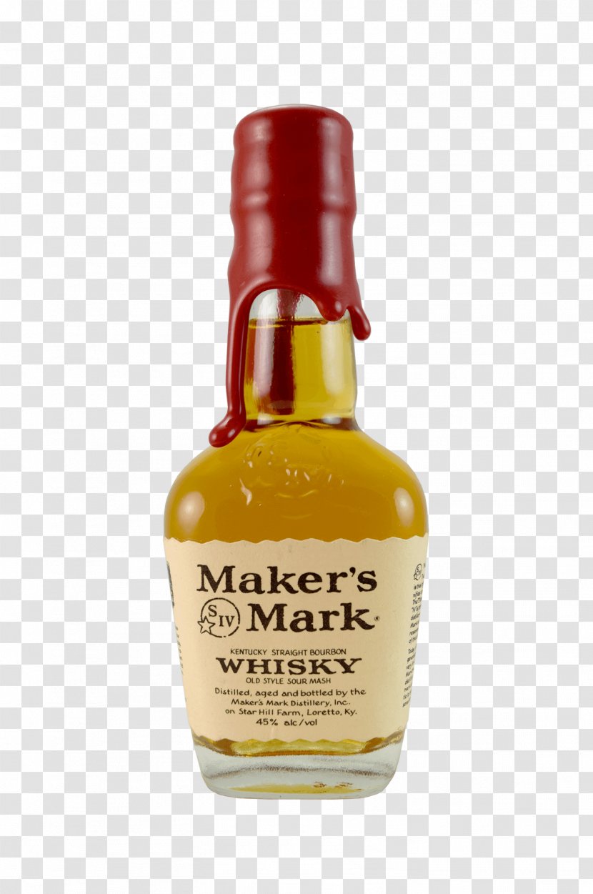 Maker's Mark Whiskey Glass Bottle Liqueur Kentucky - Angels Envy Straight Bourbon Transparent PNG