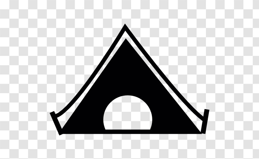 Tent Camping - Black - Brand Transparent PNG