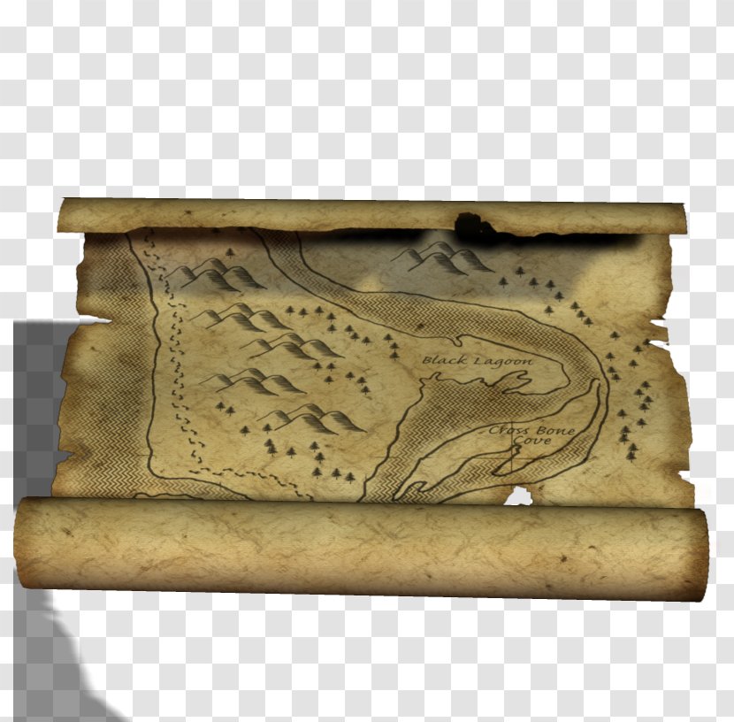 Scroll Map Book Parchment - Box Transparent PNG