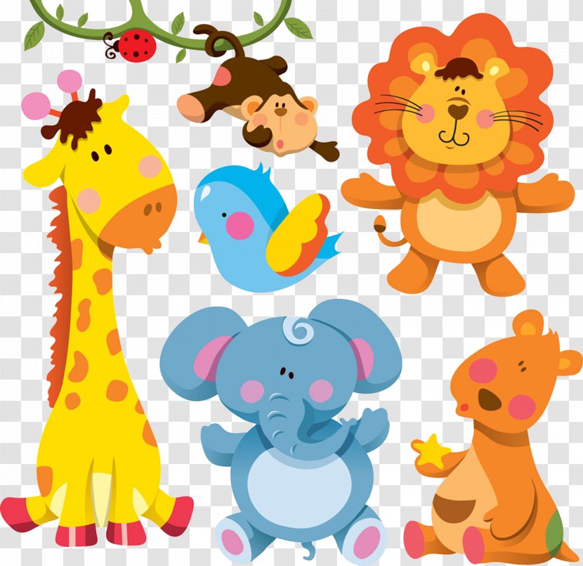 Vector Graphics Illustration Royalty-free Stock Photography Cuteness - Royaltyfree - Elephant And Giraffe Transparent PNG