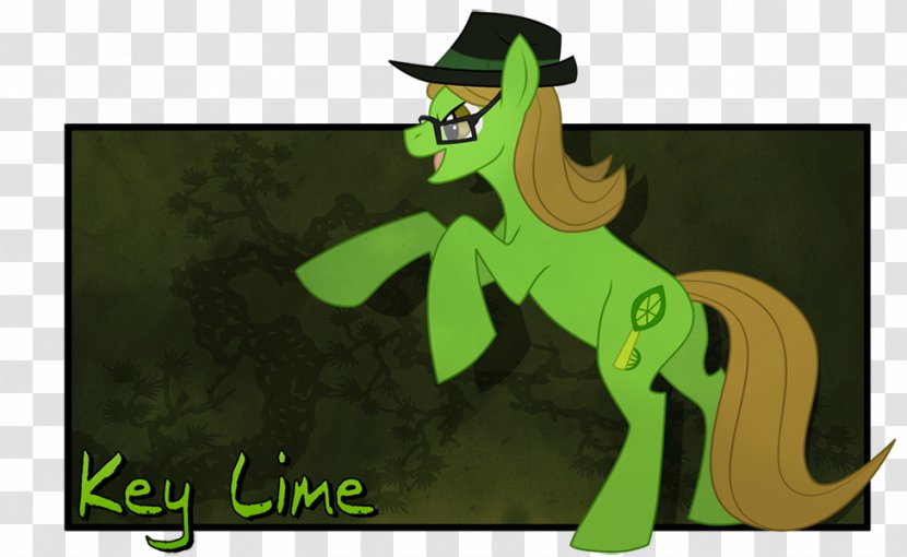 Horse Cartoon Green Fauna - Fictional Character - Key Lime Transparent PNG