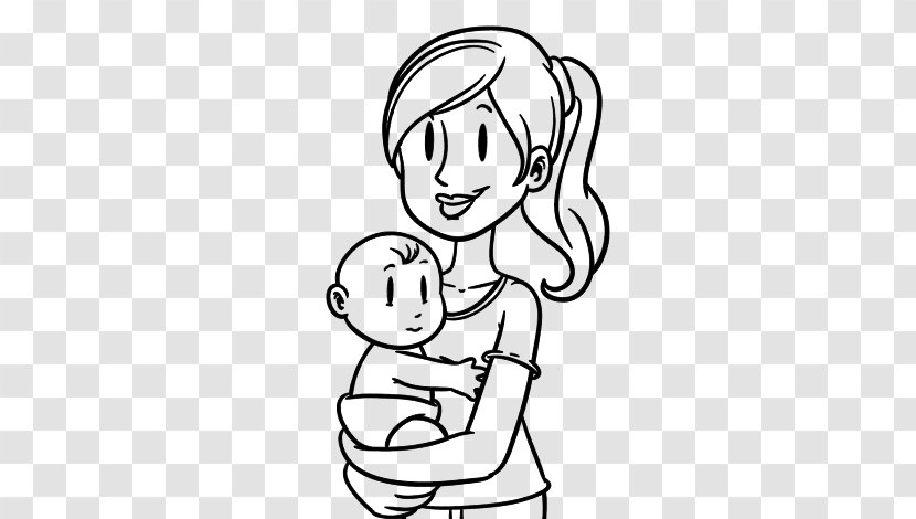 Drawing Mother Thumb Child - Frame - Happy Mother's Day，mother's Day Transparent PNG