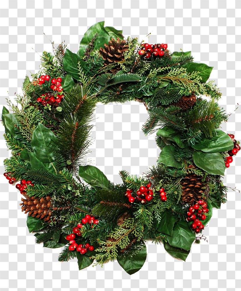 Wreath Christmas Crown Gift Fir Fresh Style Transparent Png